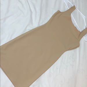 Nude bodycon dress